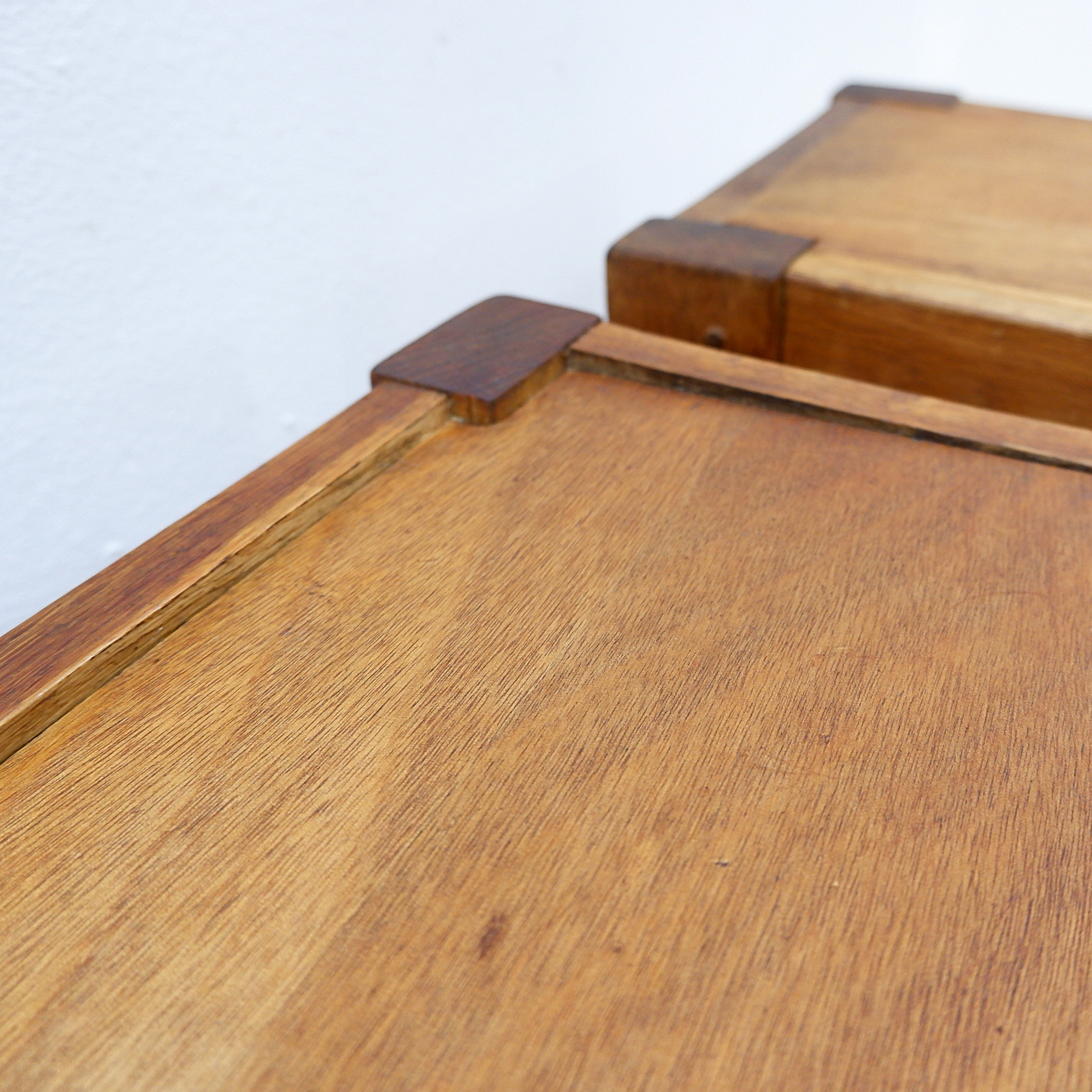 Pair of rustic side tables / bedside tables - 1960s