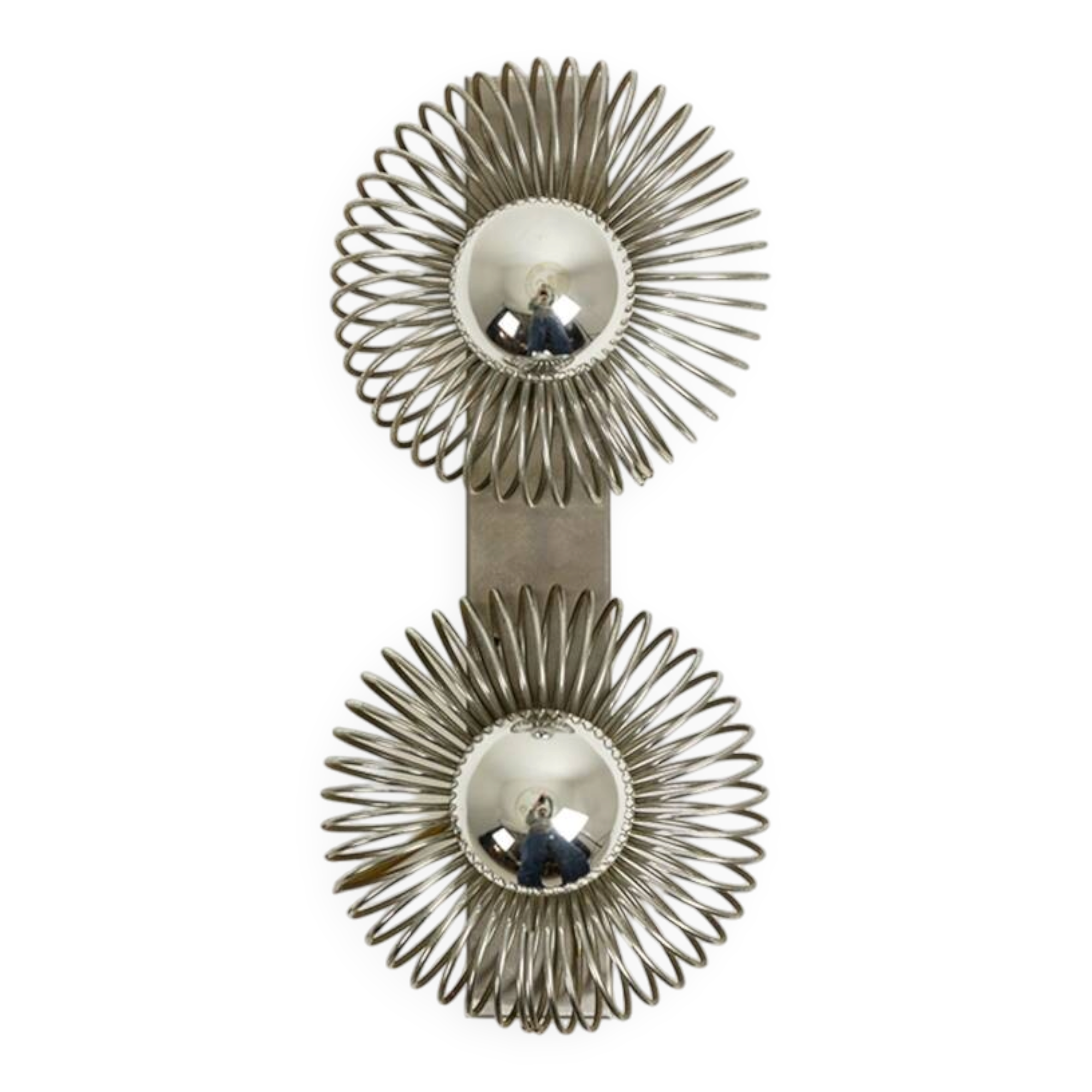 Brushed metal wall light Andrea Lazzari, 1970s