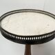 Louis XVI style side table in beech and marble, 20th century.