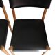 4 Chaises Scandinave Noires Années 50/60 Vintage