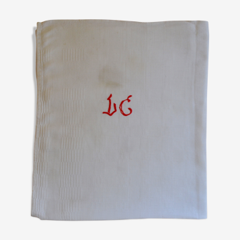 Cloth embroidered Monogram LC