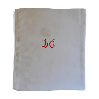 Cloth embroidered Monogram LC