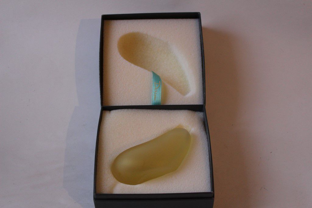 Cocoon vase philippe starck - daum "strangeness" yellow