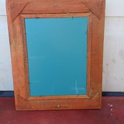 Mirror wood and gilded stucco