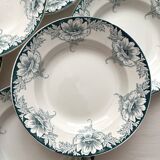 6 deep ironware plates Suzanne, Saint Amand and Hamage