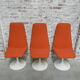 3 Vintage swivel tulip chairs