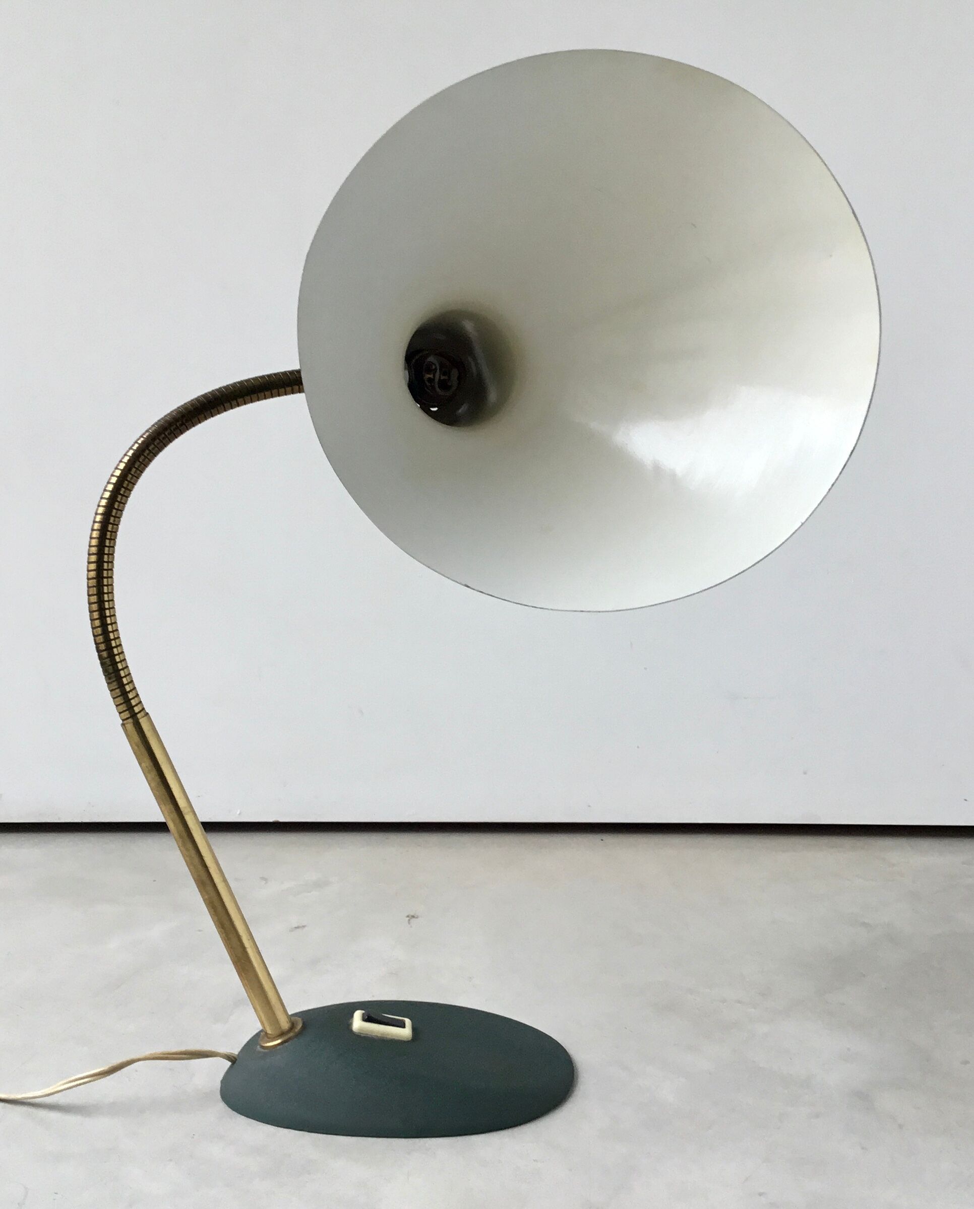 Flexible modernist desk lamp, design 1950