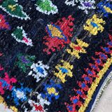 Moroccan carpet Boucherouite colored - 128 x 226 cm