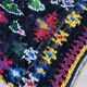 Moroccan carpet Boucherouite colored - 128 x 226 cm