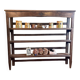 Baker's shelf, kitchen shelf, collection shelf from the early 19th century, oak.