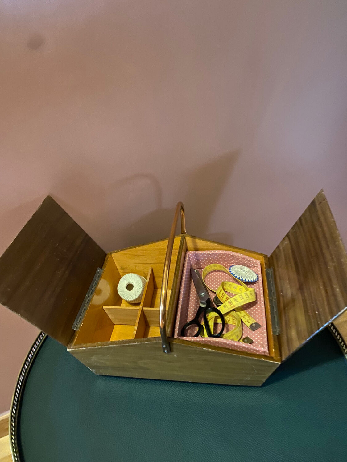 Worker, vintage sewing box