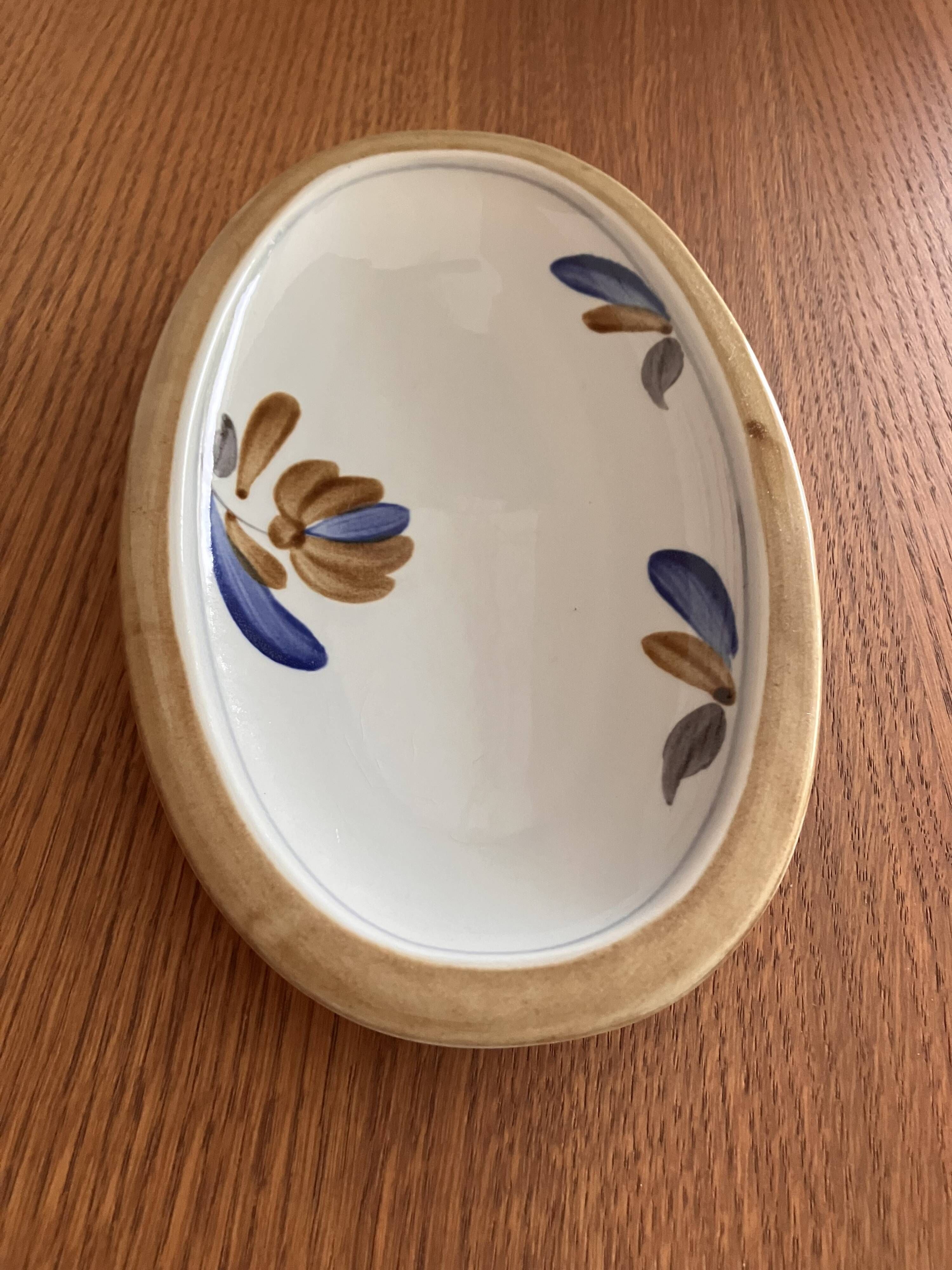 Milk jug and dish Boch Belgium La Louvière Keramis 1970s