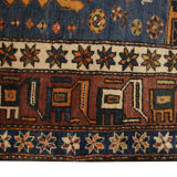 Vintage persian hamadan area rug- 136x192cm