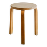 Vintage Original Mid Century Wooden "Stool 60" by Alvar Aalto, 1940s