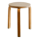Vintage Original Mid Century Wooden "Stool 60" by Alvar Aalto, 1940s