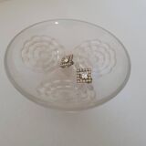 Small polished glass bowl, Art Nouveau period.