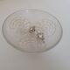 Small polished glass bowl, Art Nouveau period.