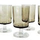 Luminarc Sweden Set of 8 white wine glasses, smoked brown colour