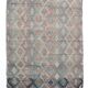 5x8 Kilim Light Blue Geometric Style Kilim Rug, 165x245Cm