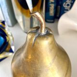 Golden brass pear box