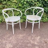 Antique pair of Italian Salvatore Leone chairs