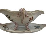 Gravy boat with its Luneville frame