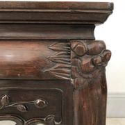 Table d'appoint en bois de fer et marbre de Chine Circa 1900