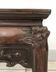 Side table in iron wood and marble from China Circa 1900