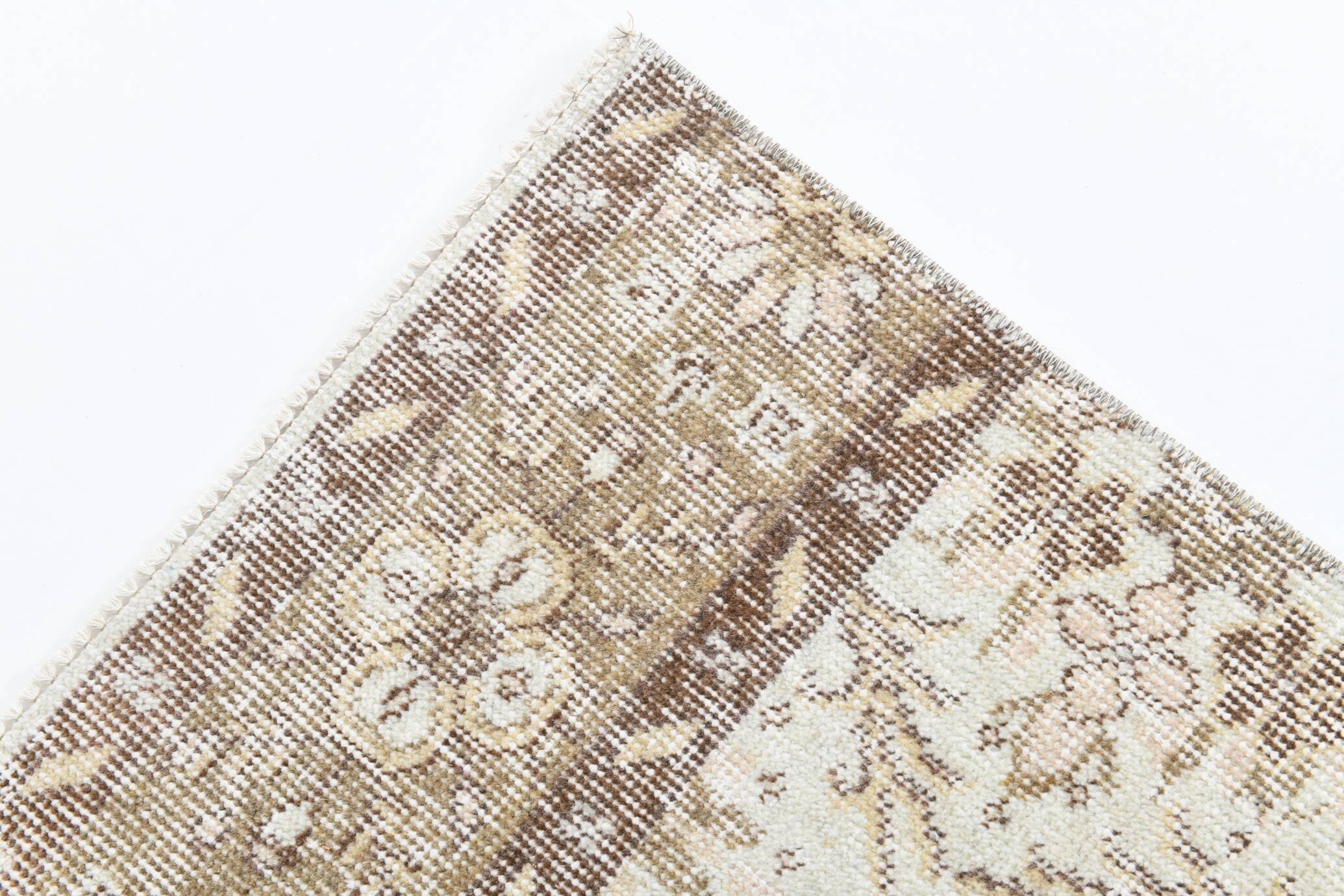 2x9 Floral Vintage Runner Rug, 75x273Cm