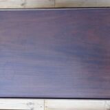 Mahogany service with flaps with removable glass top 67 x 46 cm