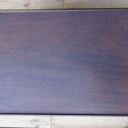 Mahogany service with flaps with removable glass top 67 x 46 cm
