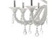 Imperial Venetian Modern White "Ca' Rezzonico" With Curls Murano Glass Chan