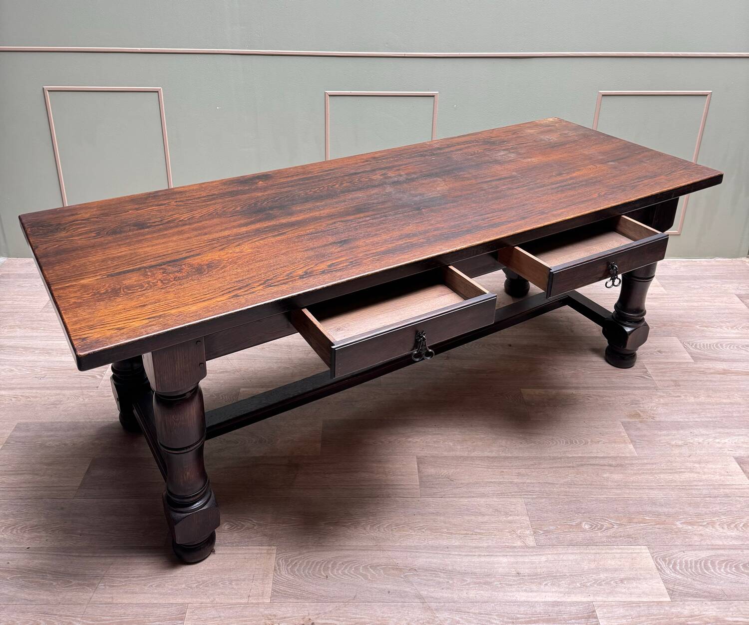 Large Louis XIII Style Oak Monastery Table