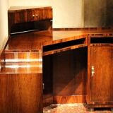 Art Deco Veneer Writing Desk or Vanity Table, 1920s