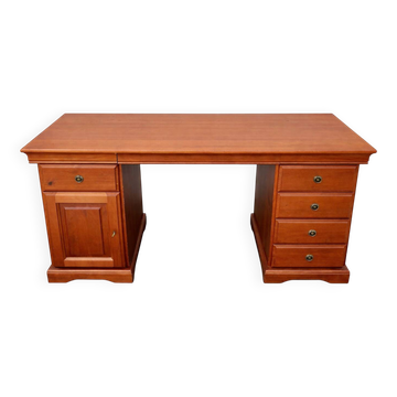 Bureau de direction en pin style Louis Philippe