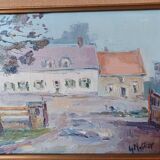 Peinture à l huile Wierre effroy