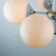 Vintage White 1970s Sputnik Chandelier – Mid-Century Modern Ceiling Light