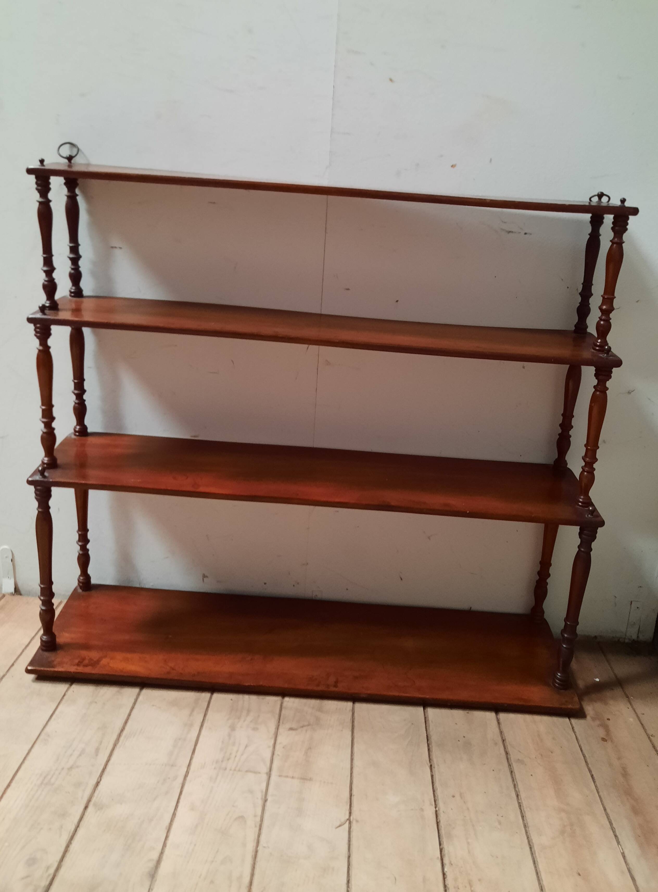 Mahogany wall shelf