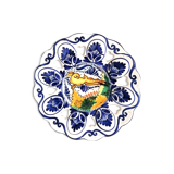 Openwork ceramic dish Deruta style