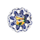 Openwork ceramic dish Deruta style