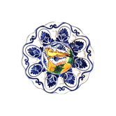 Openwork ceramic dish Deruta style