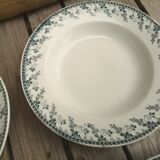 4 Hollow plates Terre de Fer in Opaque Porcelain from Gien Collection Montigny