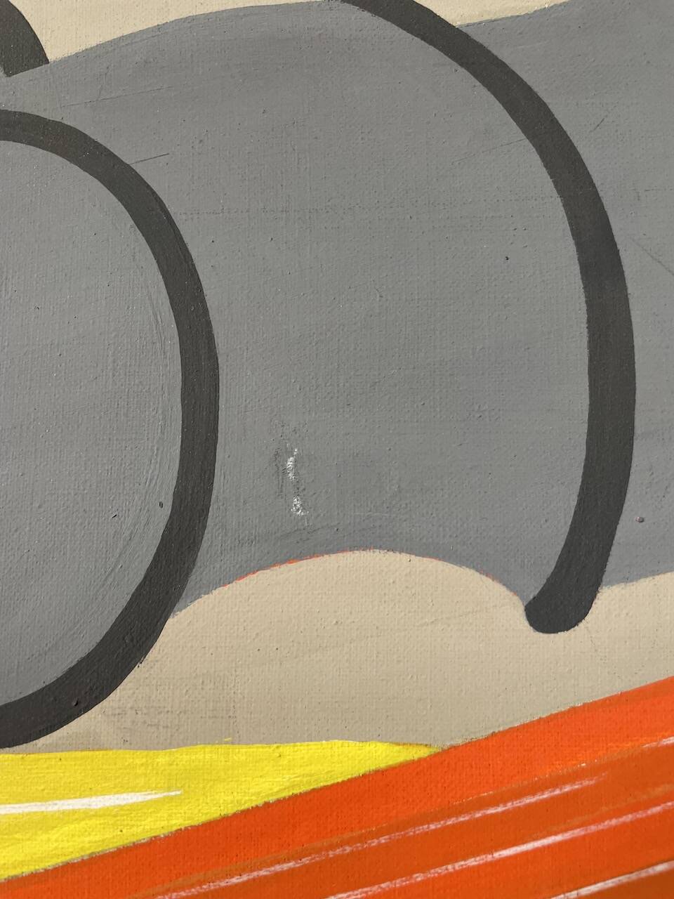 Toile travaux chantier abstraite