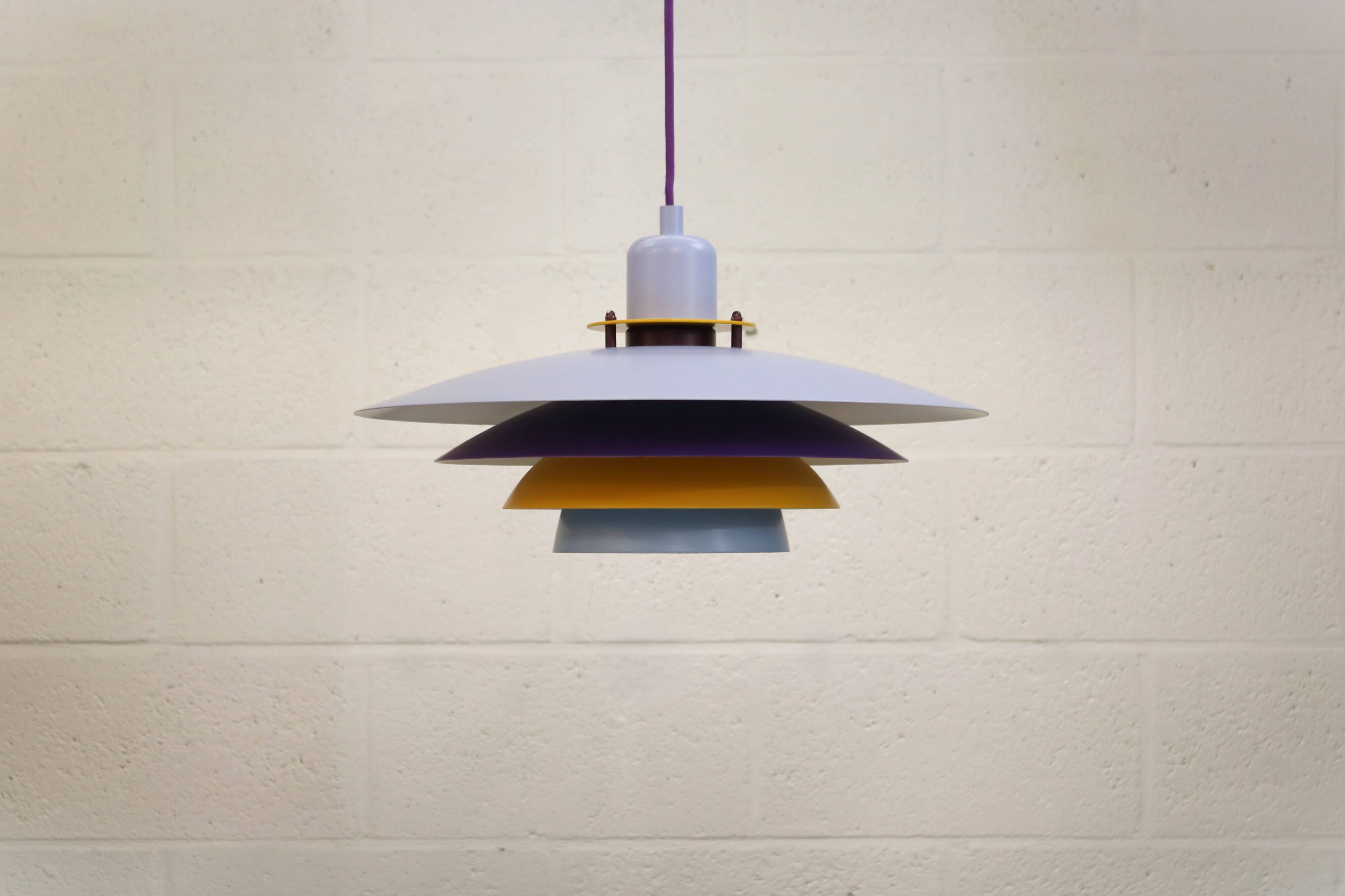 Colorful Danish Pendant Lamp by Belid – 1980s