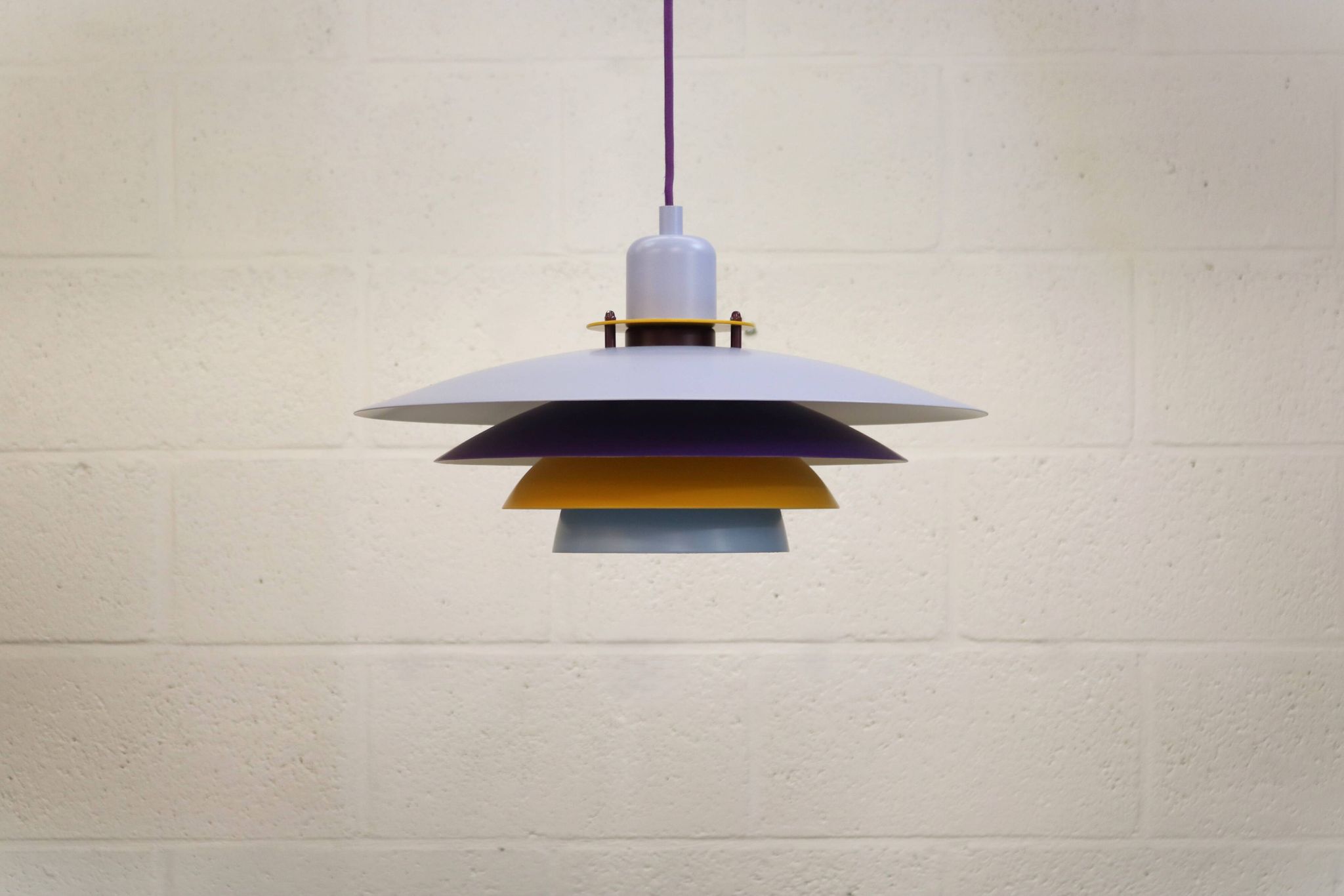 Colorful Danish Pendant Lamp by Belid – 1980s