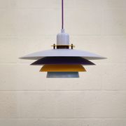 Colorful Danish Pendant Lamp by Belid – 1980s