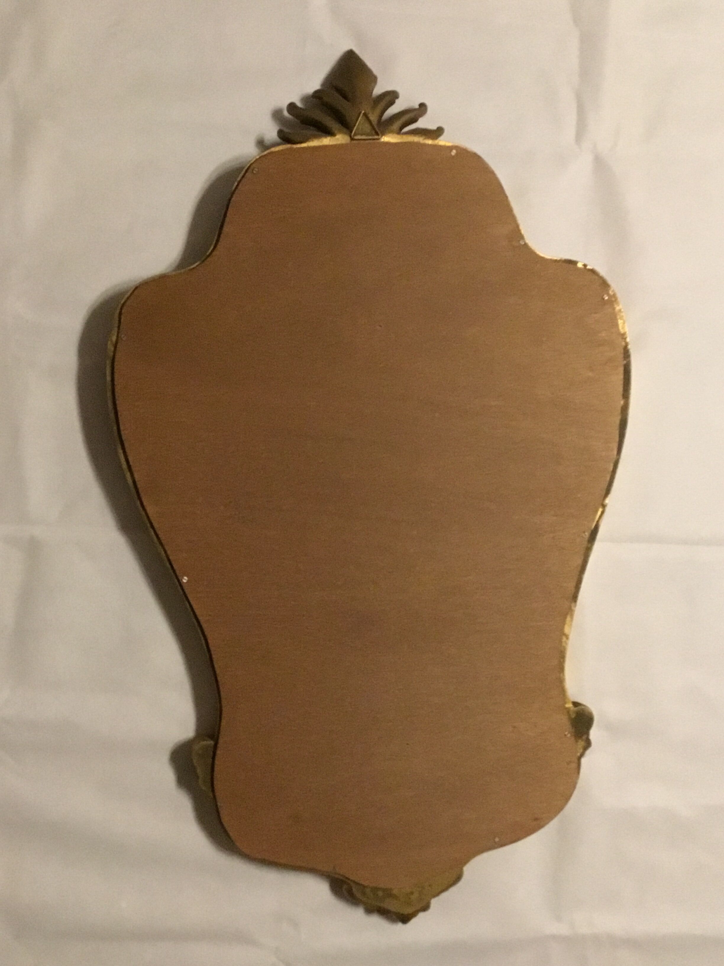 Carved wood mirror 50x39cm