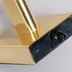 Pair of Vintage 1970s British Gold & Opaline Glass Wall Lamps / Sconces