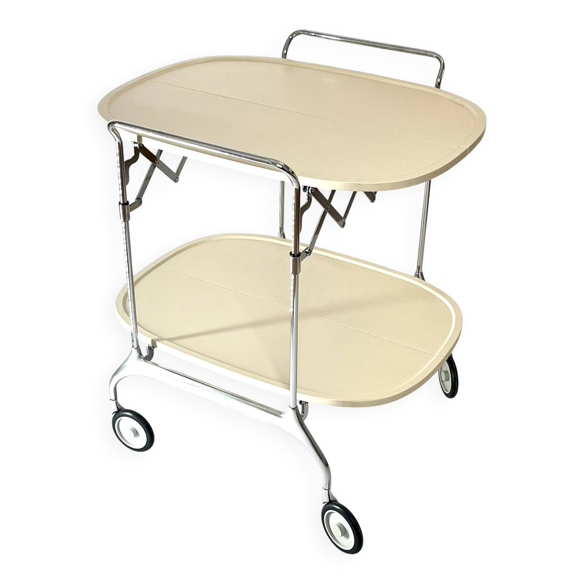 Vintage Kartell Gastone Foldable Bar Cart by Antonio Citterio, 1980s Italy