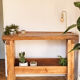 Solid oak workbench early XX th